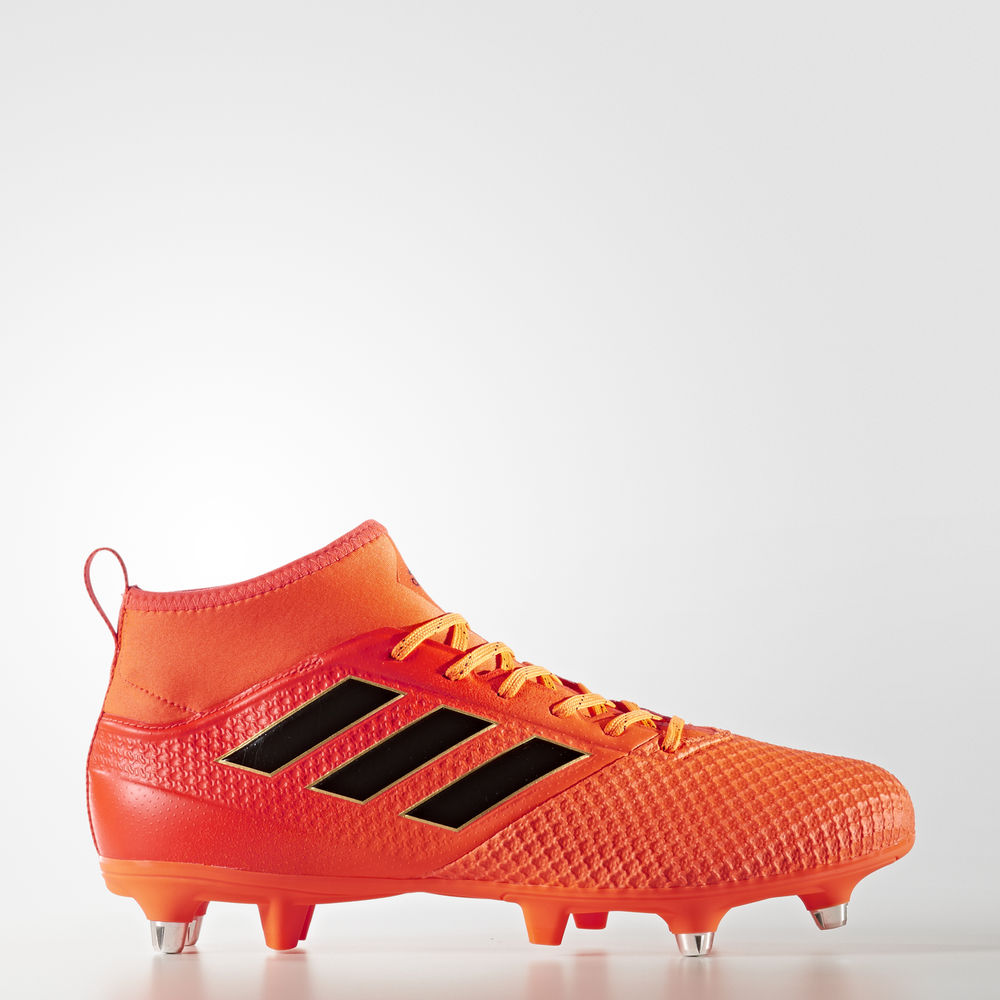 Adidas Ace 17.3 Soft Ground - ποδοσφαιρικα παπουτσια ανδρικα - Πορτοκαλι/Μαυρα/Κοκκινα,Μέγεθος: EU 3